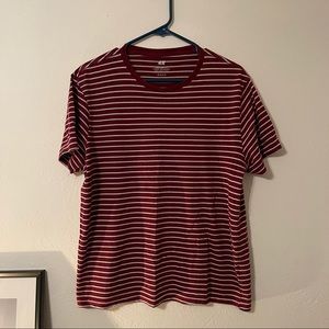 Mens Classic Stripe T-Shirt Red
